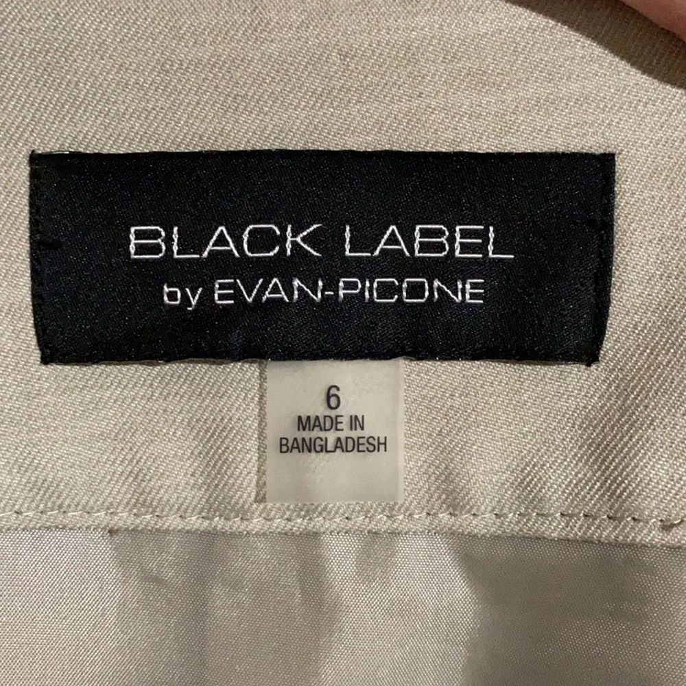 Black Label Evan Picone Pleated Pencil Skirt Sz 6 - Picture 2 of 9